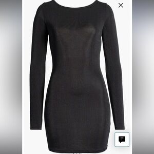 Intimately Free people Black Long Sleeve backless Dress medium 78$